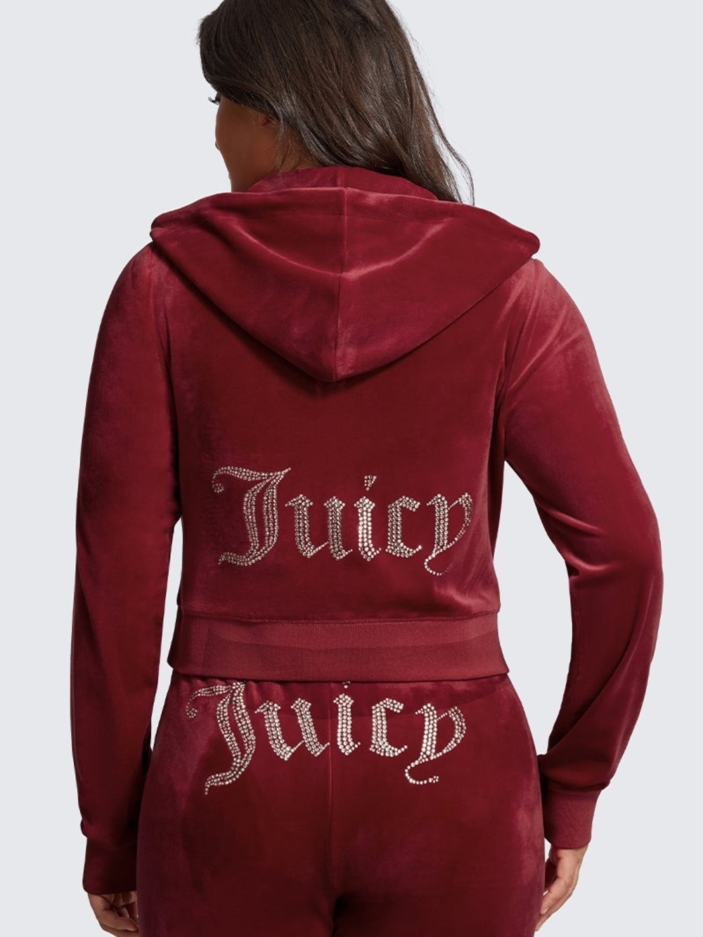 Juicy Couture Tracksuit OG - Velour Hoodie & Pants In Red Dahlia